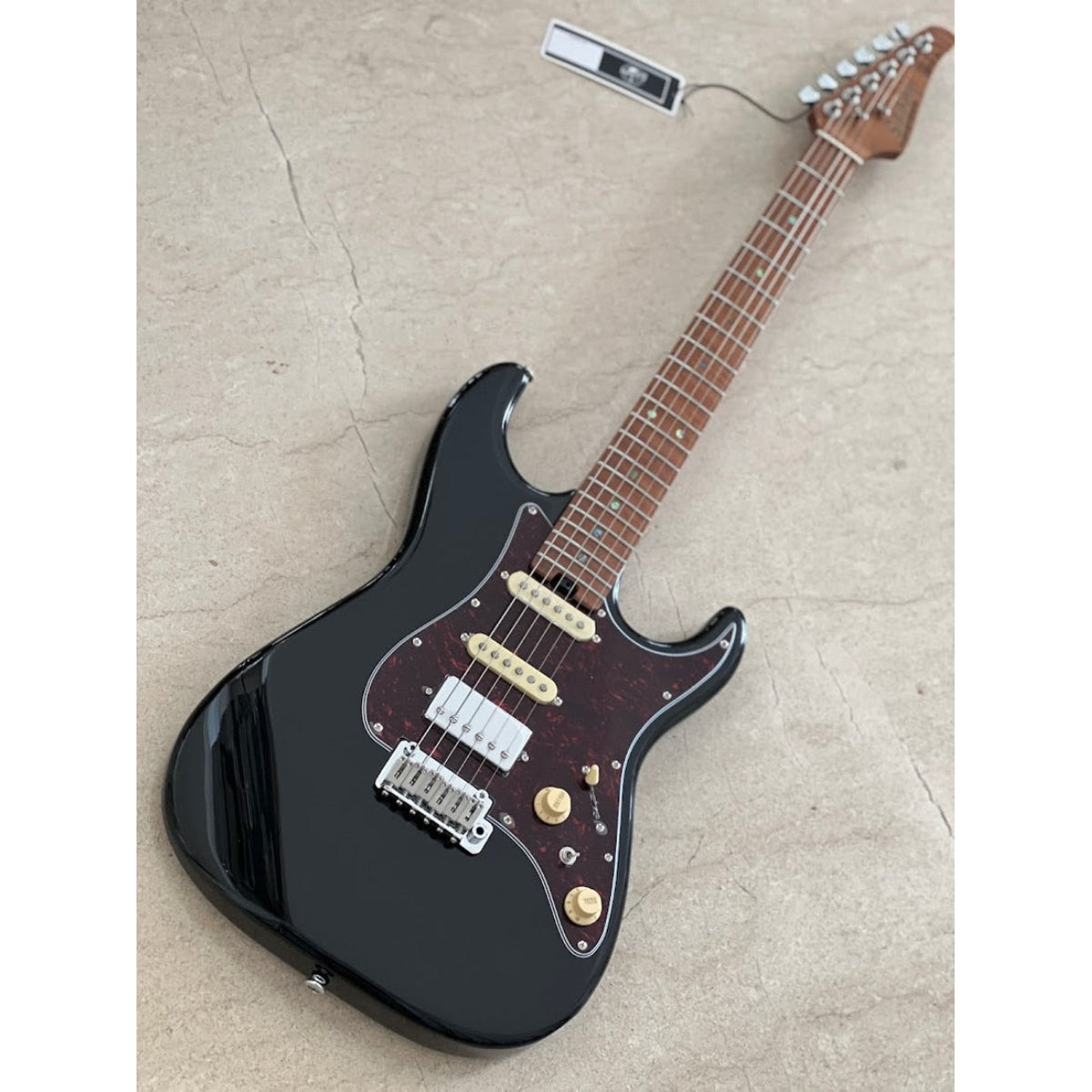 Đàn Guitar Điện Soloking MS11 Classic, Roasted Flame Maple Neck, Black Nafiri Special Run