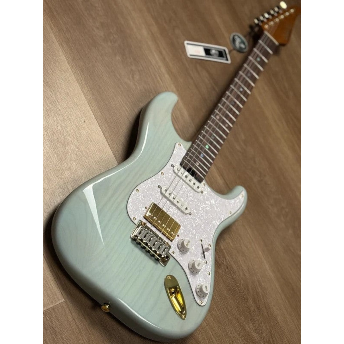 Đàn Guitar Điện Soloking MS1 ASH Artisan, Rosewood FB, Transparent Ice Blue JESCAR