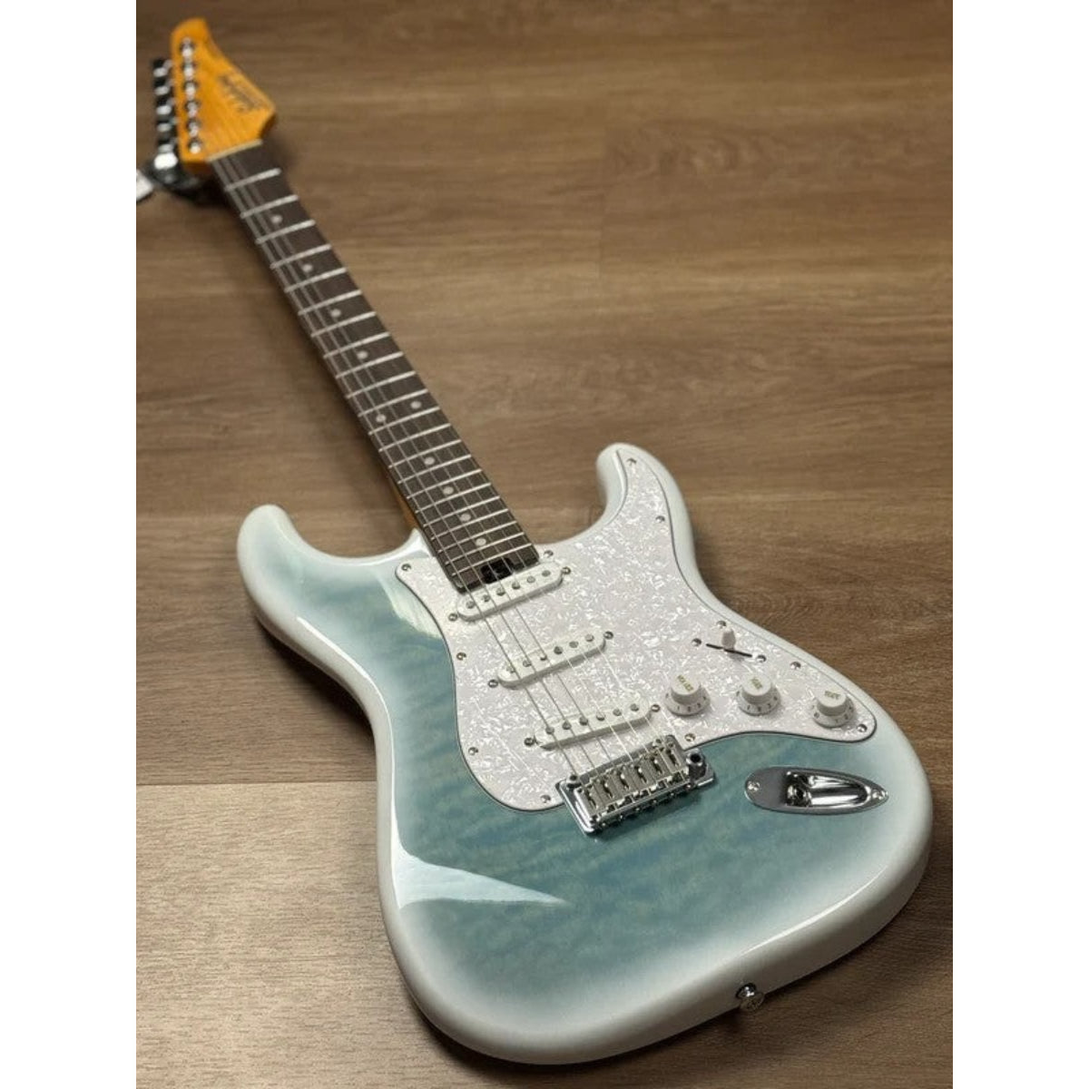 Đàn Guitar Điện Soloking MS1 Artisan Quilt SSS, Rosewood FB, Larimar Nafiri Special Run