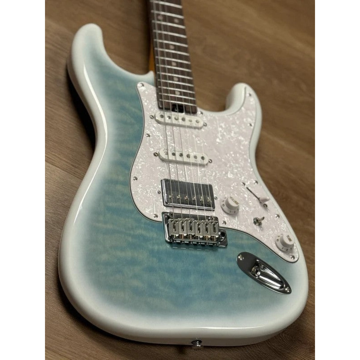 Đàn Guitar Điện Soloking MS1 Artisan Quilt, Rosewood FB, Larimar Nafiri Special Run