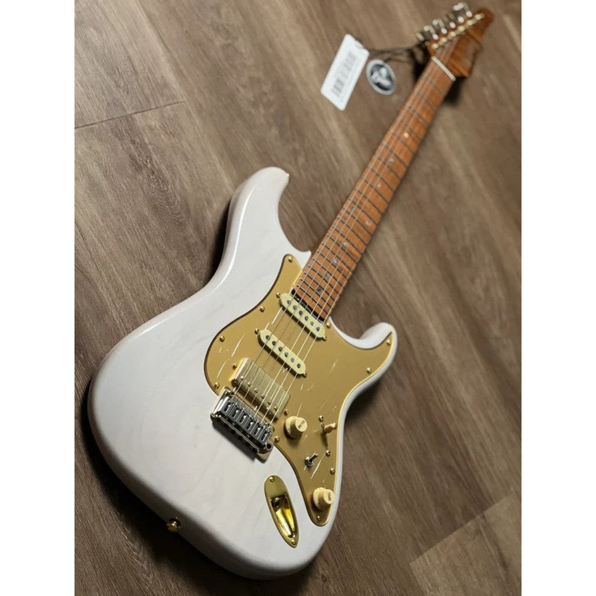 Đàn Guitar Điện Soloking MS1 Artisan, Roasted Flame Maple Neck, White Blonde Nafiri Special Run JESCAR