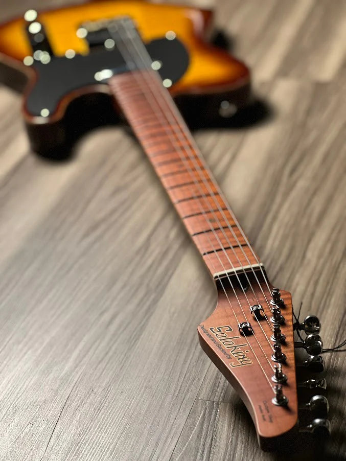 Đàn Guitar Điện Soloking MS1 Artisan, Roasted Flame Neck, Honeyburst Nafiri Special Run Jescar