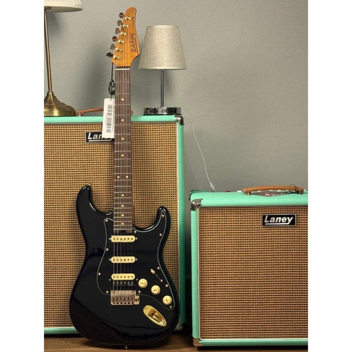 Đàn Guitar Điện Soloking MS1 Artisan, Rosewood FB, Gold Hardware, Black Beauty JESCAR