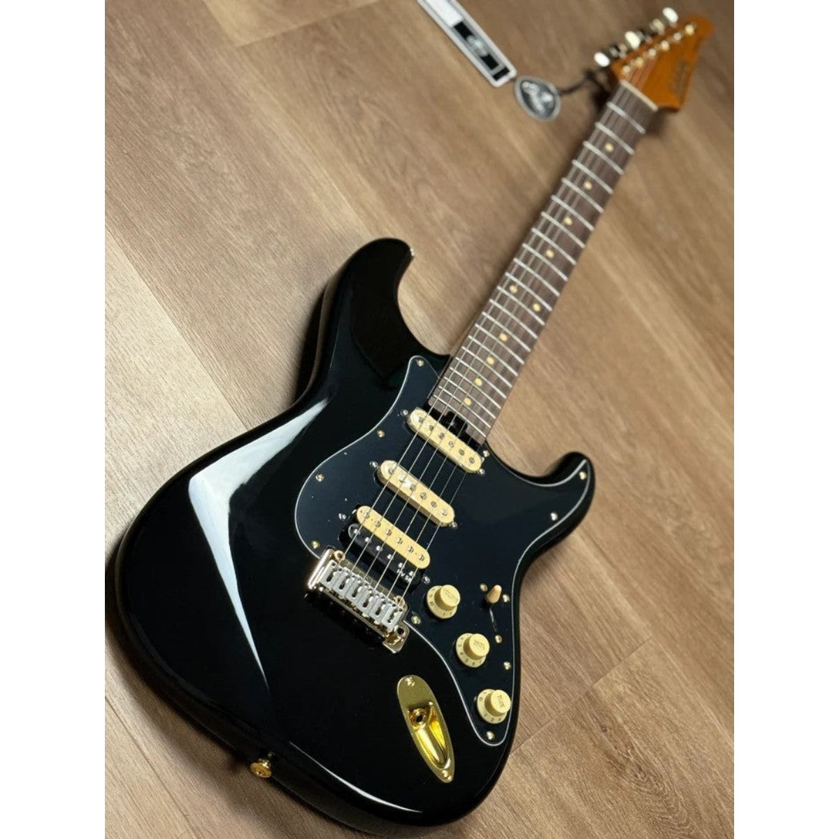 Đàn Guitar Điện Soloking MS1 Artisan, Rosewood FB, Gold Hardware, Black Beauty JESCAR