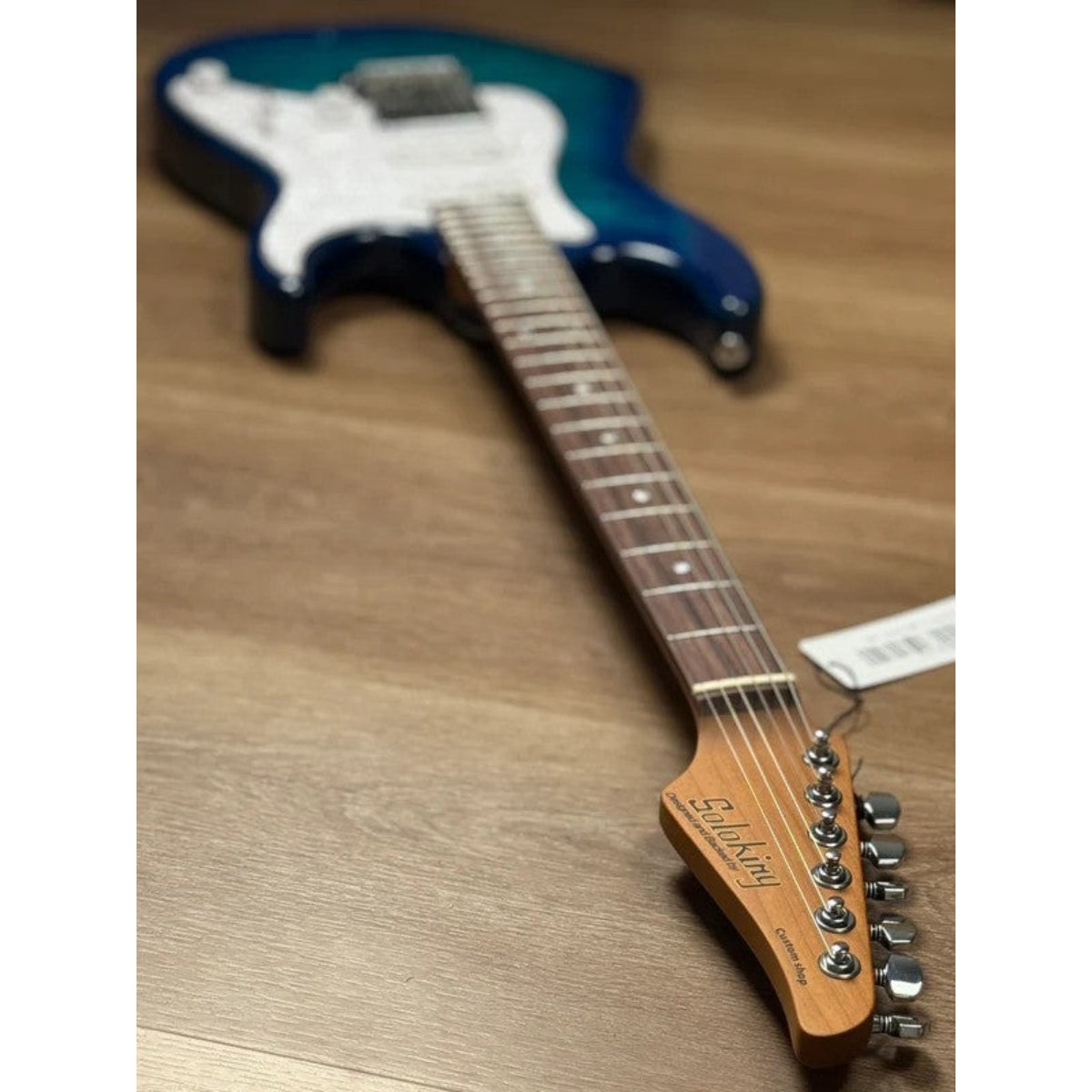 Đàn Guitar Điện Soloking MS1 Classic 22 HSS Quilt, Rosewood FB, Aquamarine Nafiri Special Run