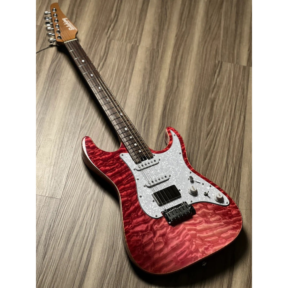 Đàn Guitar Điện Soloking MS1 Classic 22 HSS Quilt, Rosewood FB, Strawberry Wakesurf JESCAR