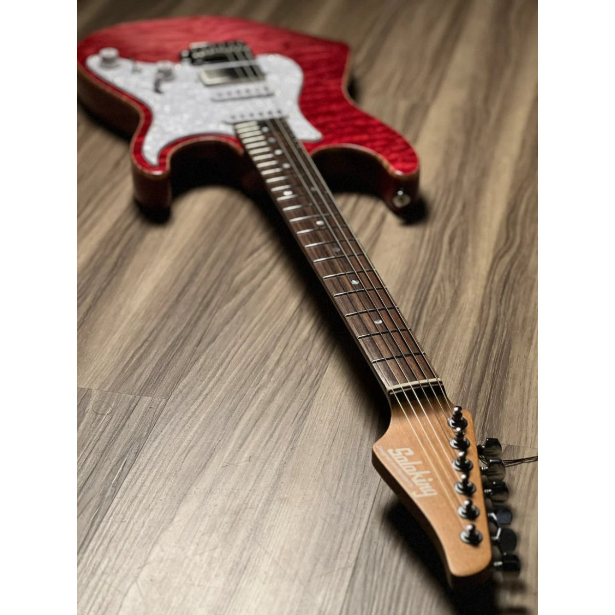 Đàn Guitar Điện Soloking MS1 Classic 22 HSS Quilt, Rosewood FB, Strawberry Wakesurf JESCAR