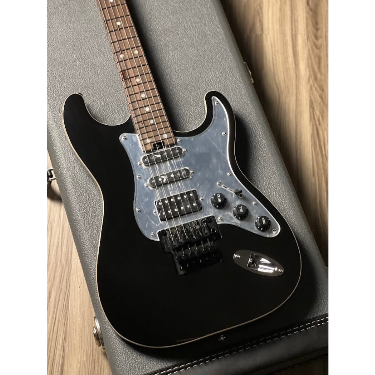 Đàn Guitar Điện Soloking MS1 Classic 24 HSS FR Flat Top, Black Mirror Nafiri Special Run Jescar
