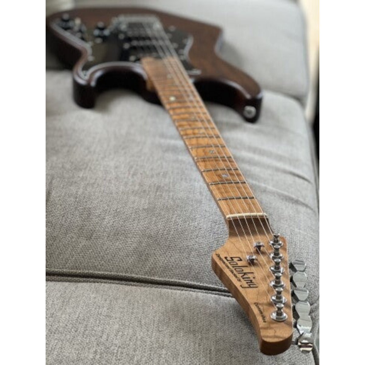 Đàn Guitar Điện Soloking MS1 Classic ASH MOD, Roasted Flame Neck, Seymour Duncan TB-4, Torched Black