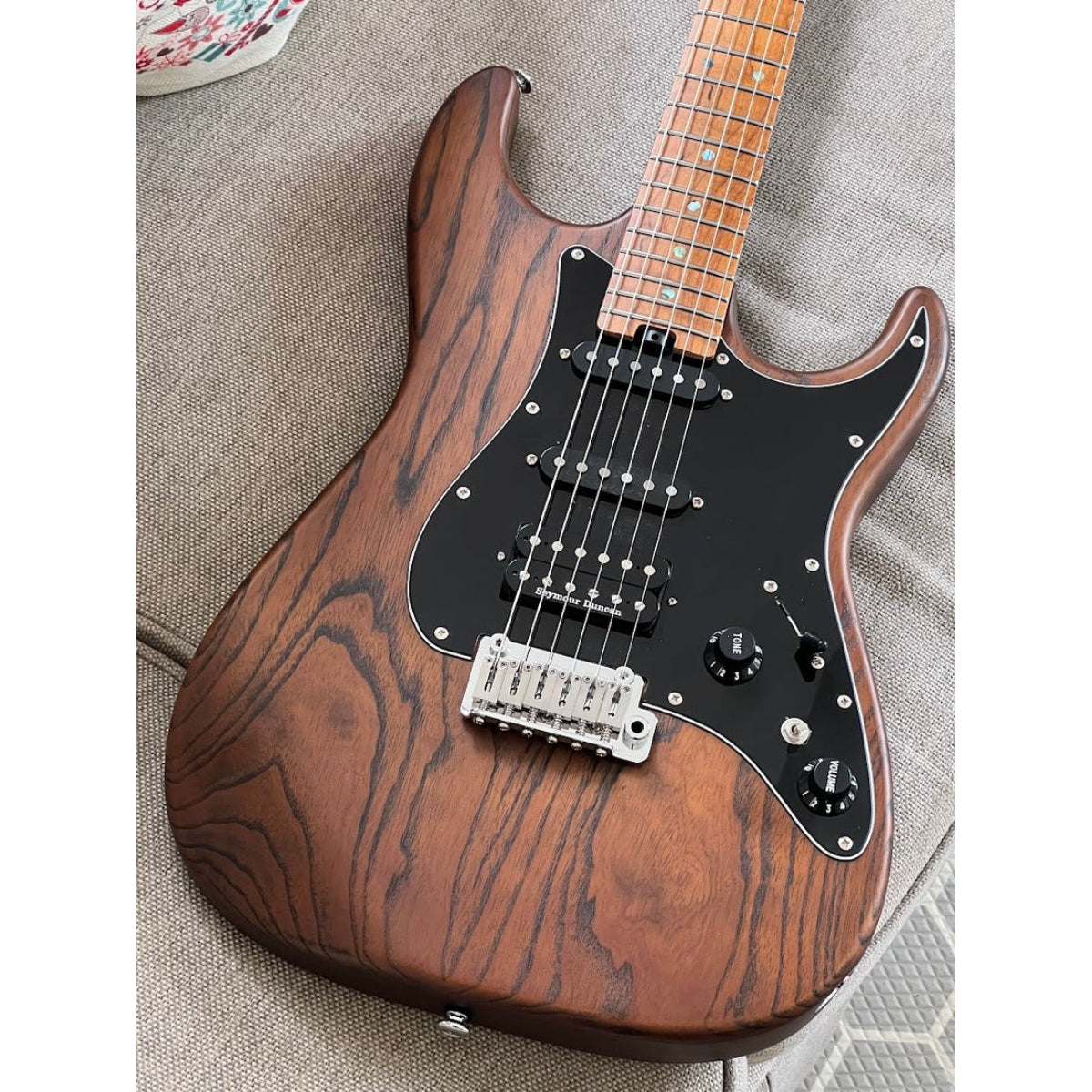 Đàn Guitar Điện Soloking MS1 Classic ASH MOD, Roasted Flame Neck, Seymour Duncan TB-4, Torched Black