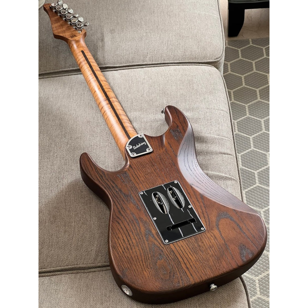Đàn Guitar Điện Soloking MS1 Classic ASH MOD, Roasted Flame Neck, Seymour Duncan TB-4, Torched Black