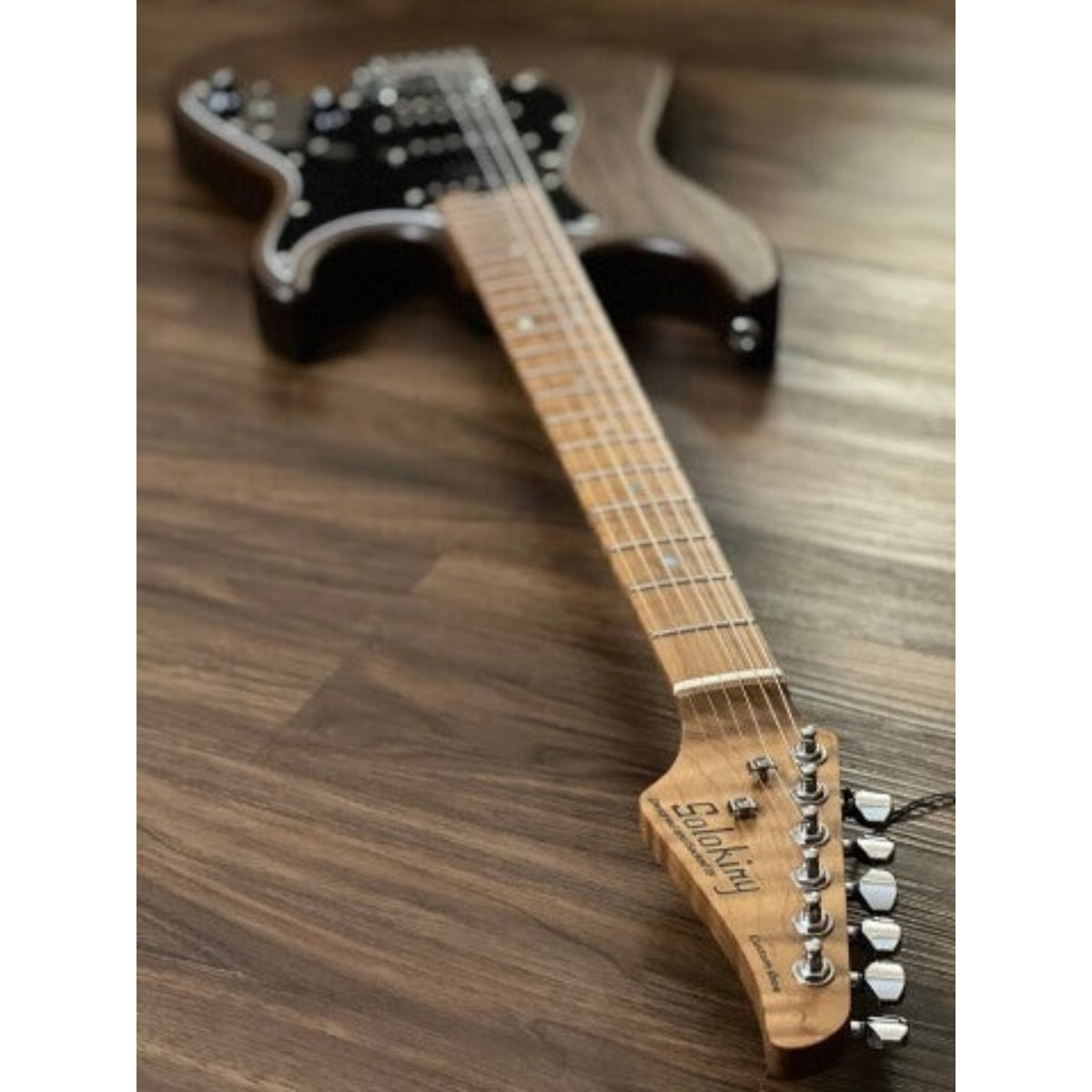 Đàn Guitar Điện Soloking MS1 Classic ASH, Roasted Flame Maple Neck, Torched Black Nafiri Special Run