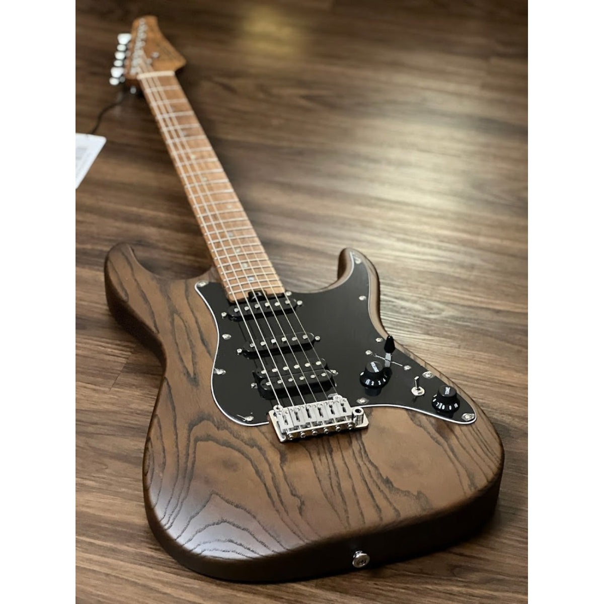 Đàn Guitar Điện Soloking MS1 Classic ASH, Roasted Flame Maple Neck, Torched Black Nafiri Special Run