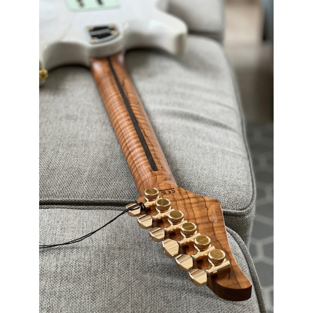 Đàn Guitar Điện Soloking MS1 Classic Ash FMN, Roasted Flame Maple Neck, White Blonde Nafiri Special Run