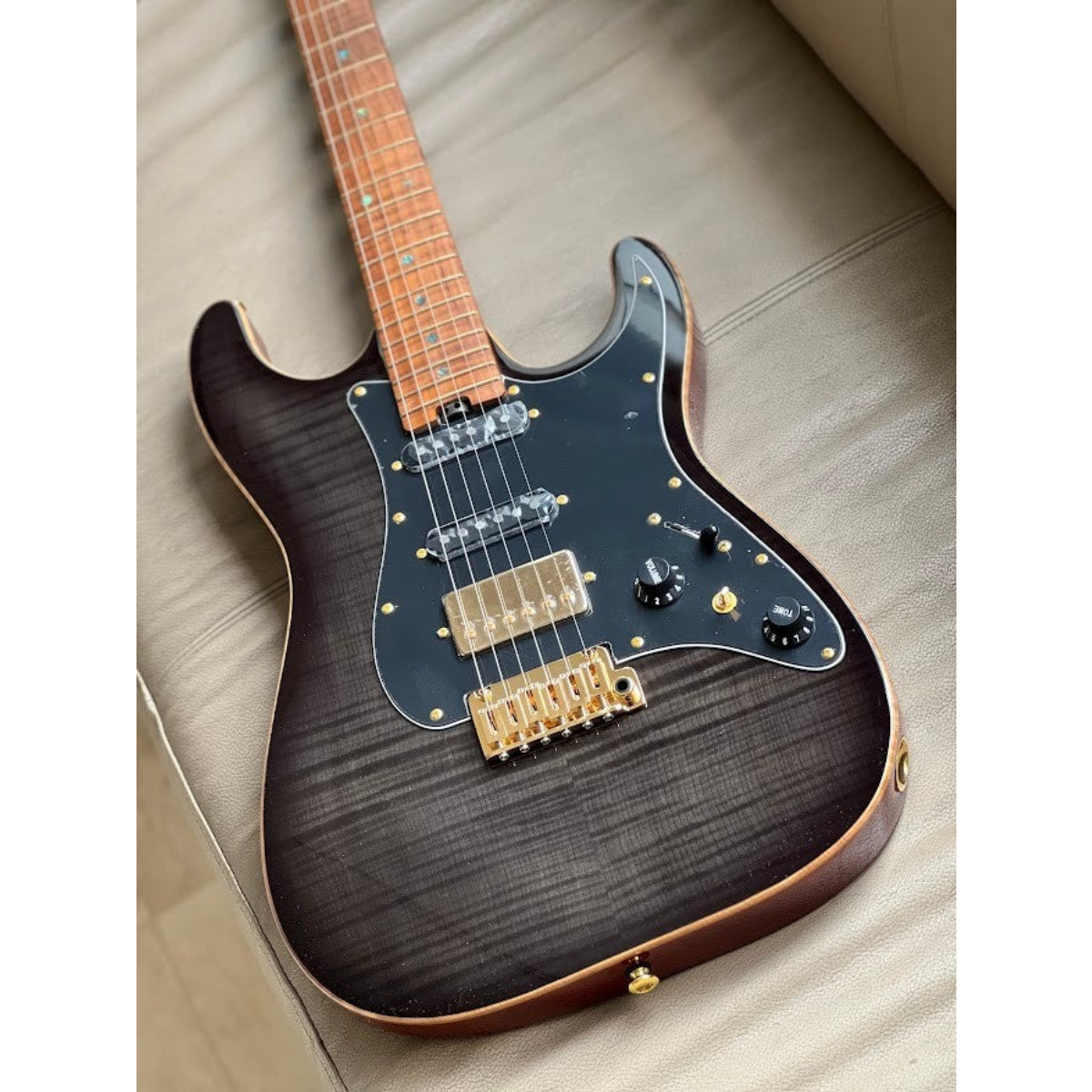 Đàn Guitar Điện Soloking MS1 Classic FMN Elite, Roasted Flame Maple Neck, Moonlight Burst