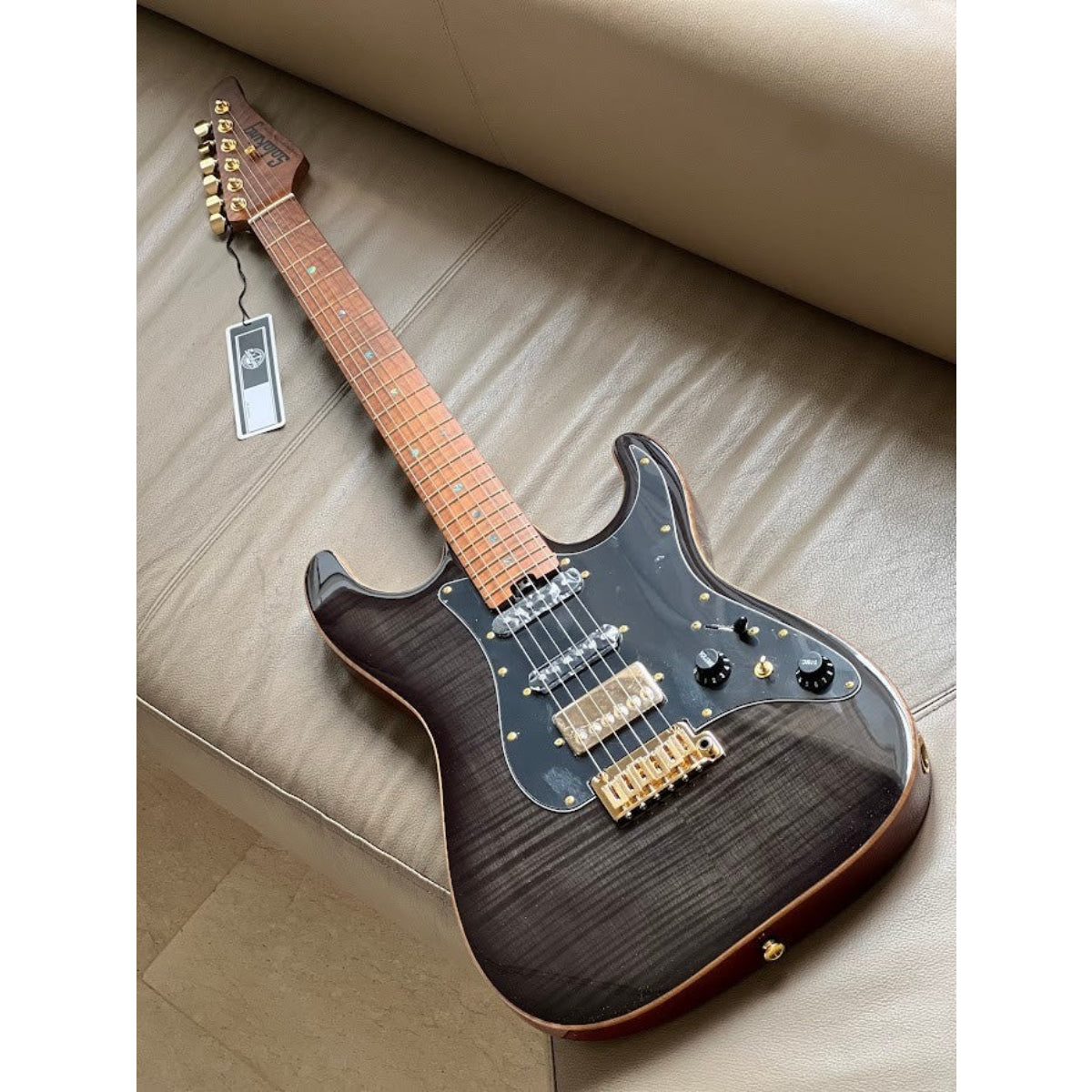 Đàn Guitar Điện Soloking MS1 Classic FMN Elite, Roasted Flame Maple Neck, Moonlight Burst