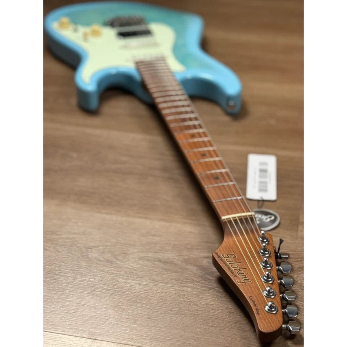 Đàn Guitar Điện Soloking MS1 Classic FMT, Celeste Blue