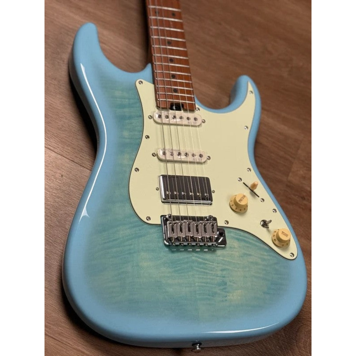 Đàn Guitar Điện Soloking MS1 Classic FMT, Celeste Blue