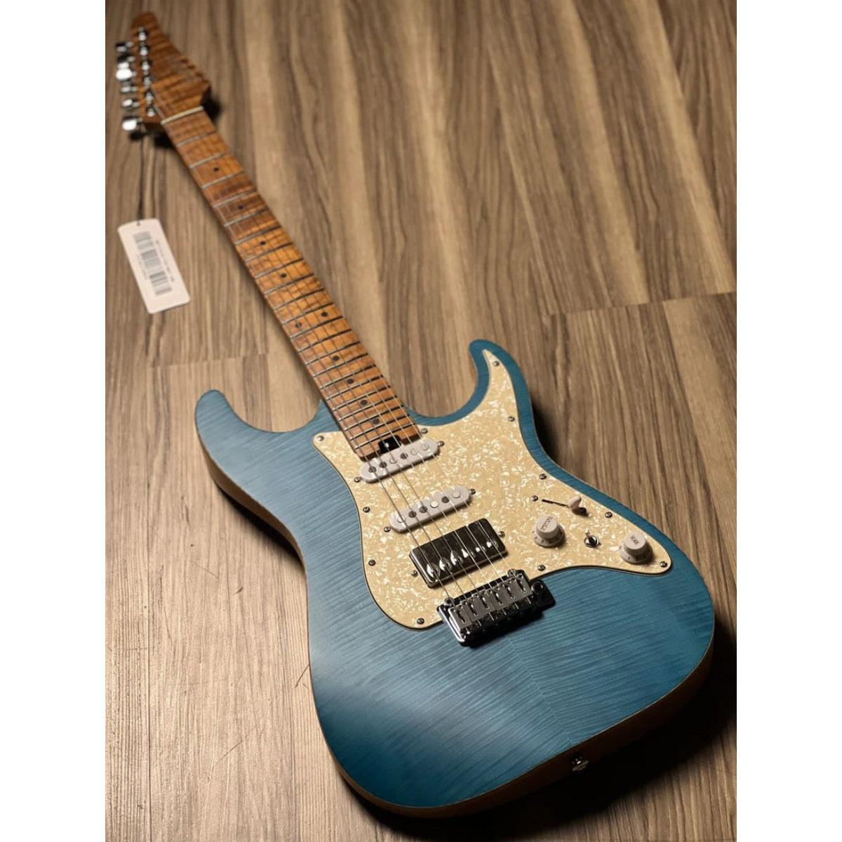 Đàn Guitar Điện Soloking MS1 Classic Flat Top FMN, Roasted Flame Maple Neck, Jeans Pacific Blue