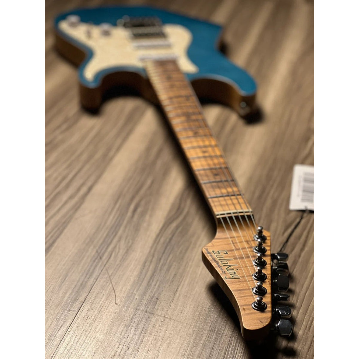 Đàn Guitar Điện Soloking MS1 Classic Flat Top FMN, Roasted Flame Maple Neck, Jeans Pacific Blue