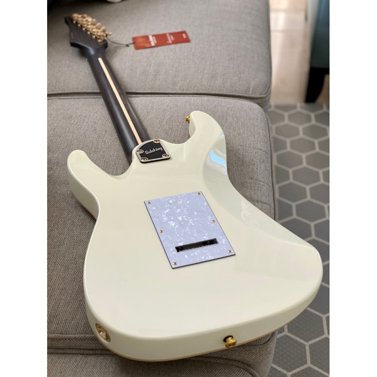 Đàn Guitar Điện Soloking MS1 Classic Flat Top, One Piece Rosewood, Vintage White Neck Nafiri Special Run