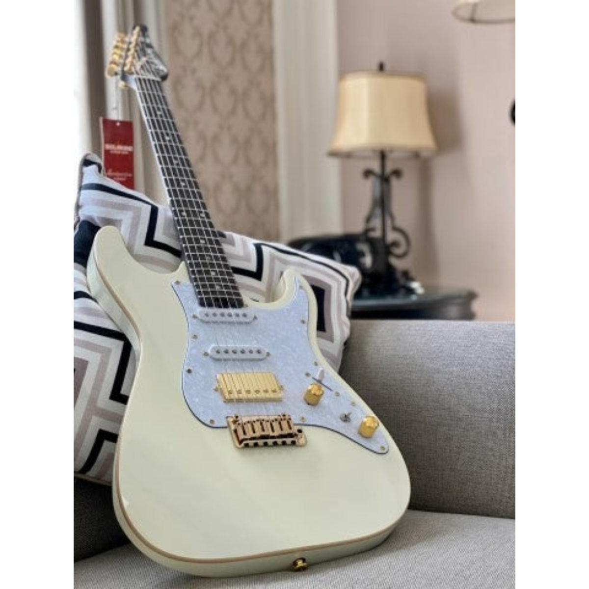Đàn Guitar Điện Soloking MS1 Classic Flat Top, One Piece Rosewood, Vintage White Neck Nafiri Special Run