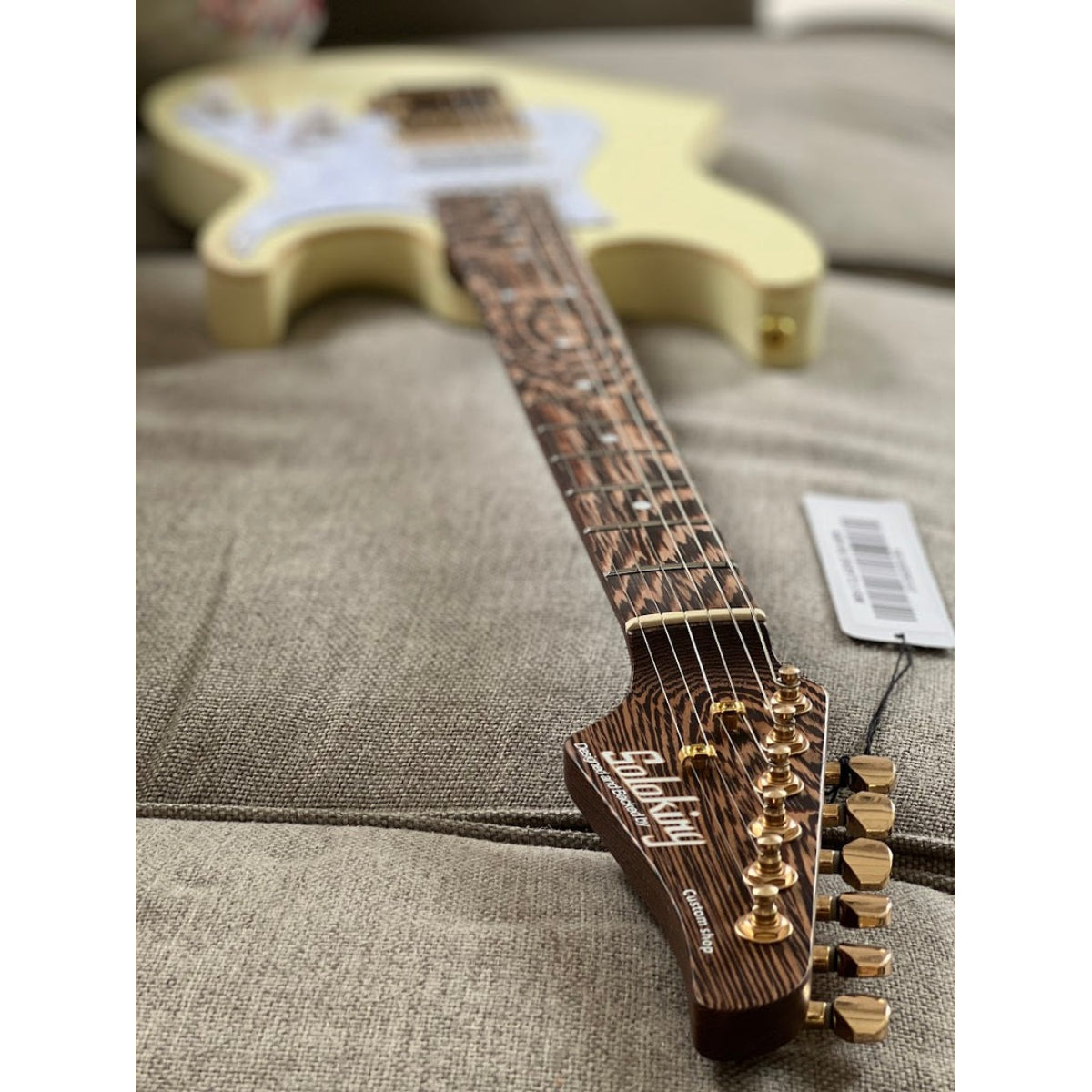 Đàn Guitar Điện Soloking MS1 Classic Flat Top, One Piece Wenge Neck, Vintage White