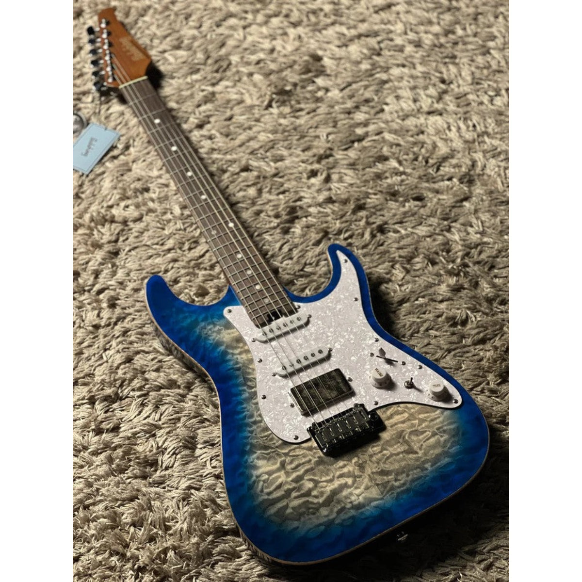 Đàn Guitar Điện Soloking MS1 Classic MKII Flat Top, Iridium Blue Burst Nafiri Special Run