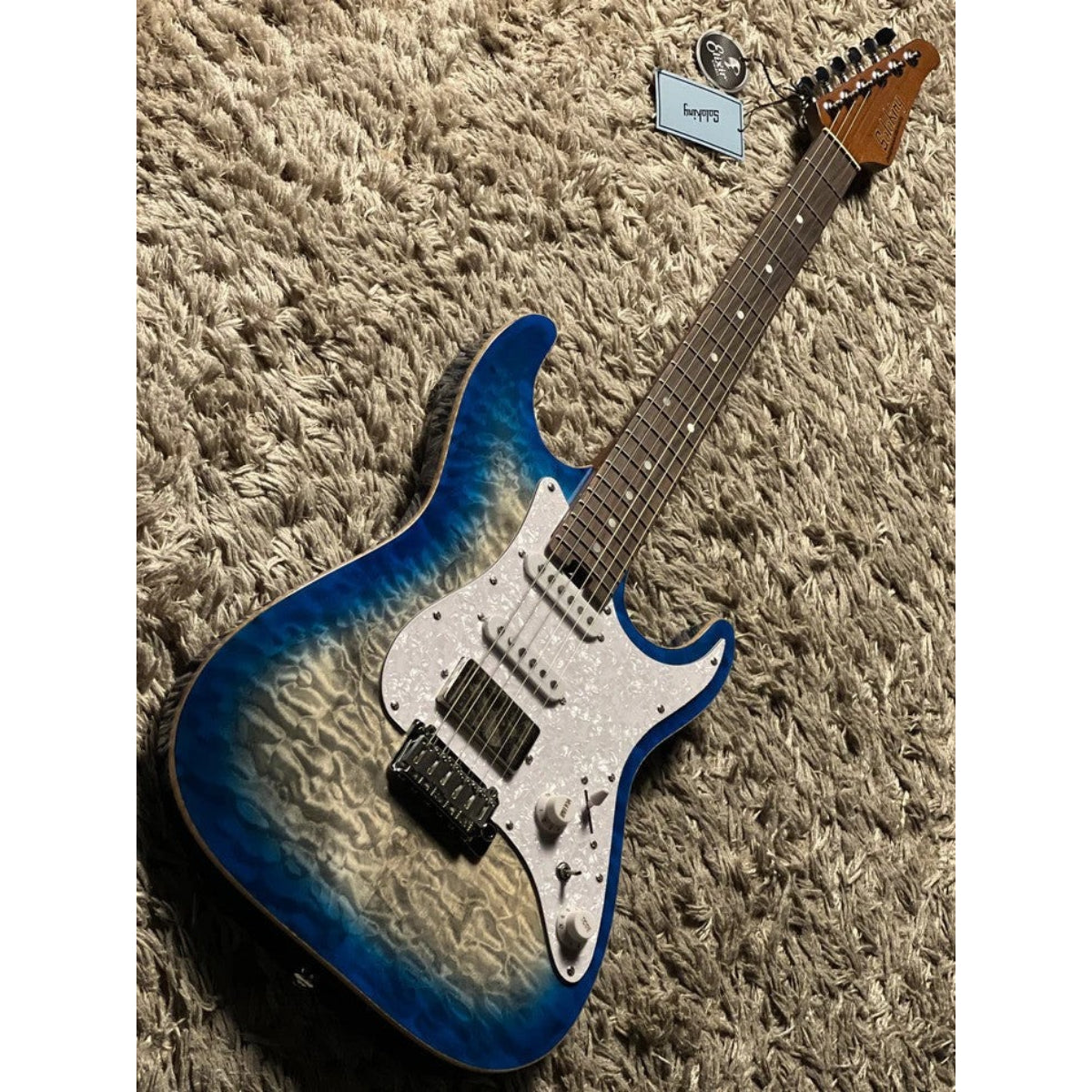 Đàn Guitar Điện Soloking MS1 Classic MKII Flat Top, Iridium Blue Burst Nafiri Special Run