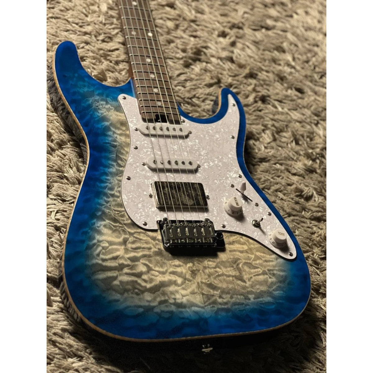 Đàn Guitar Điện Soloking MS1 Classic MKII Flat Top, Iridium Blue Burst Nafiri Special Run