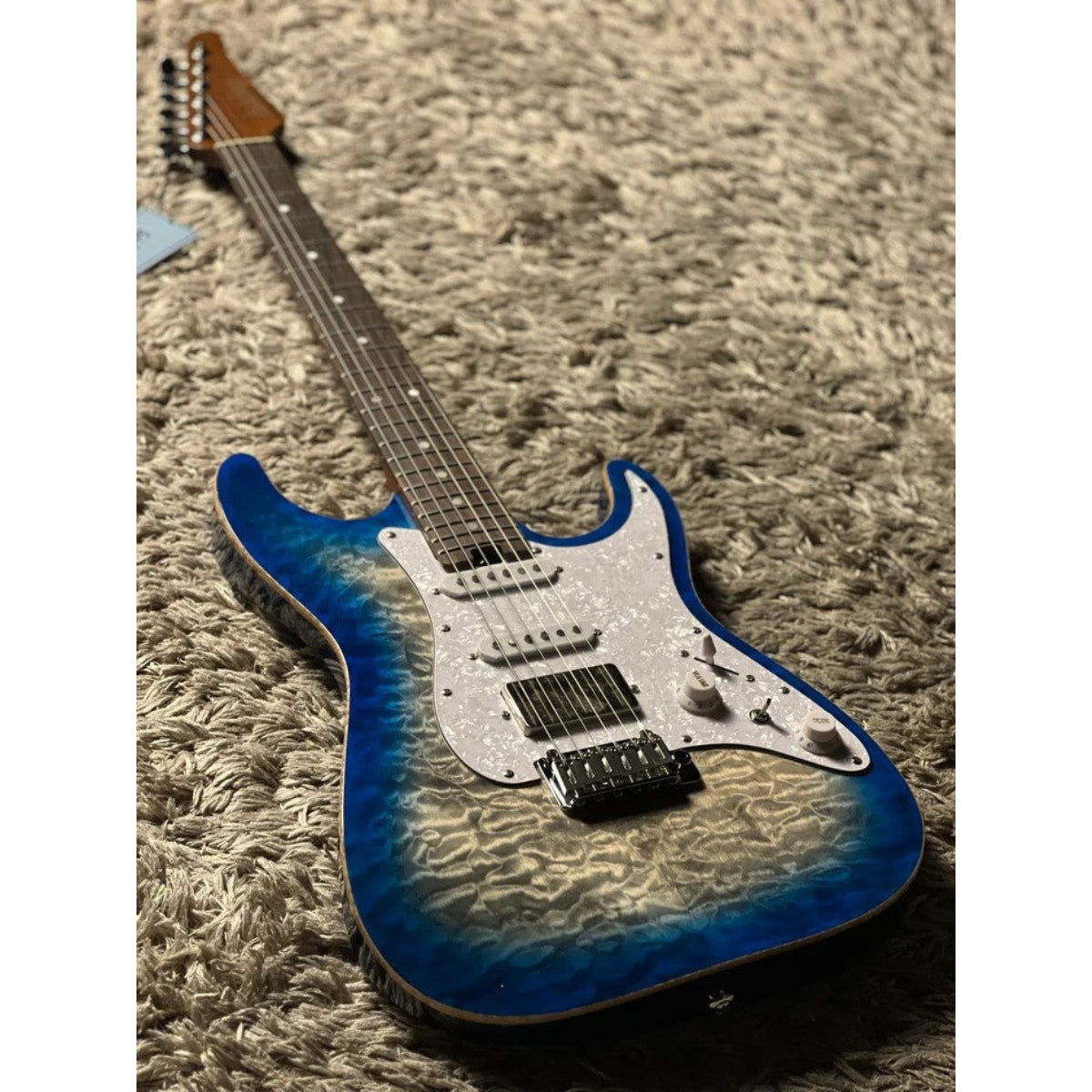 Đàn Guitar Điện Soloking MS1 Classic MKII Flat Top, Iridium Blue Burst Nafiri Special Run