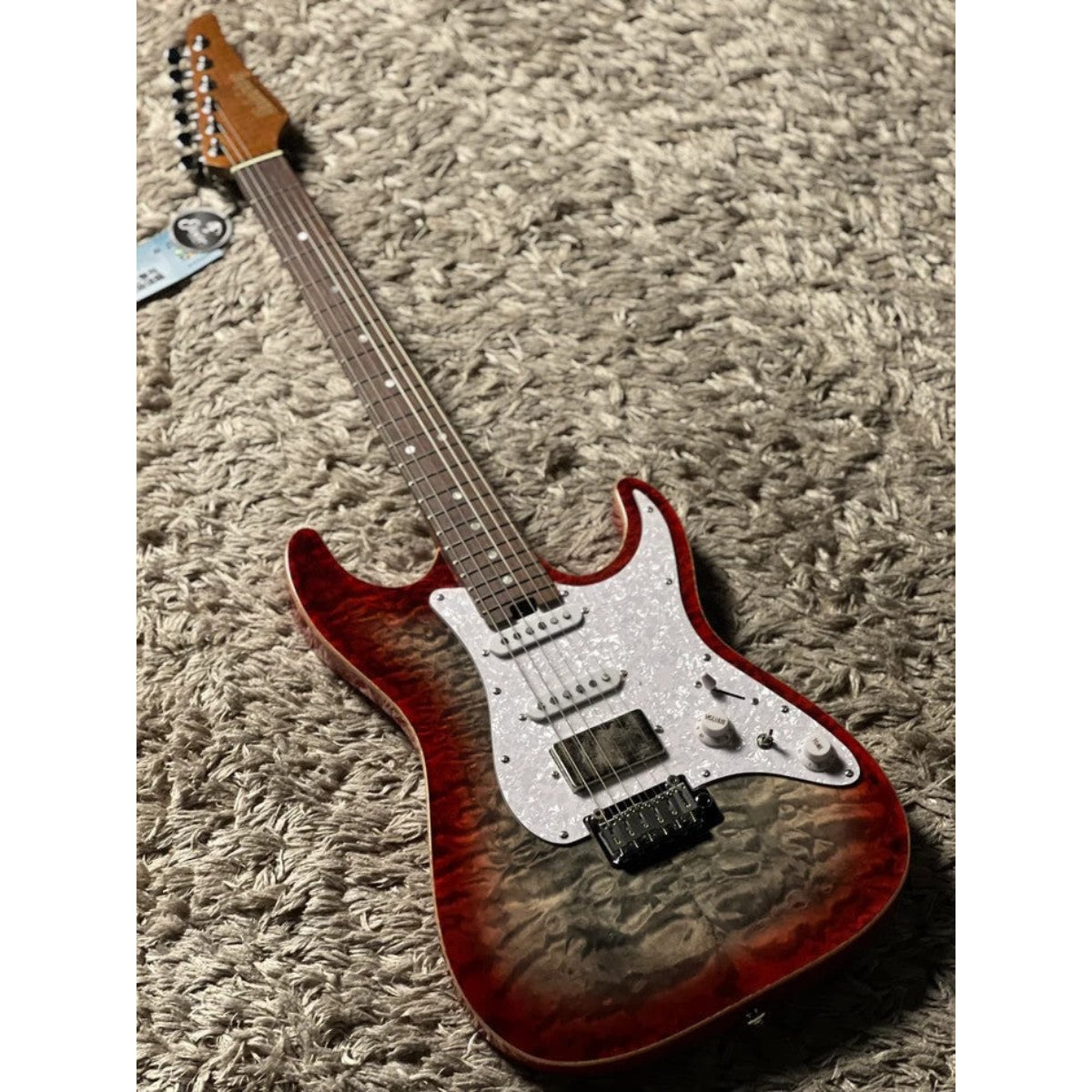 Đàn Guitar Điện Soloking MS1 Classic MKII Flat Top, Sapphire Red Burst Nafiri Special Run