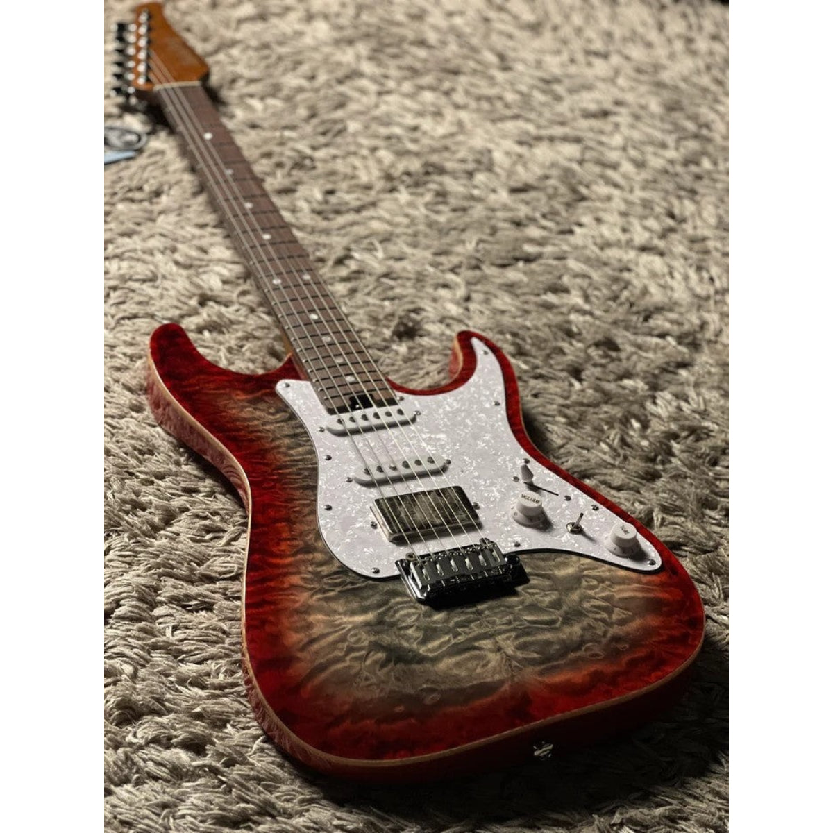 Đàn Guitar Điện Soloking MS1 Classic MKII Flat Top, Sapphire Red Burst Nafiri Special Run