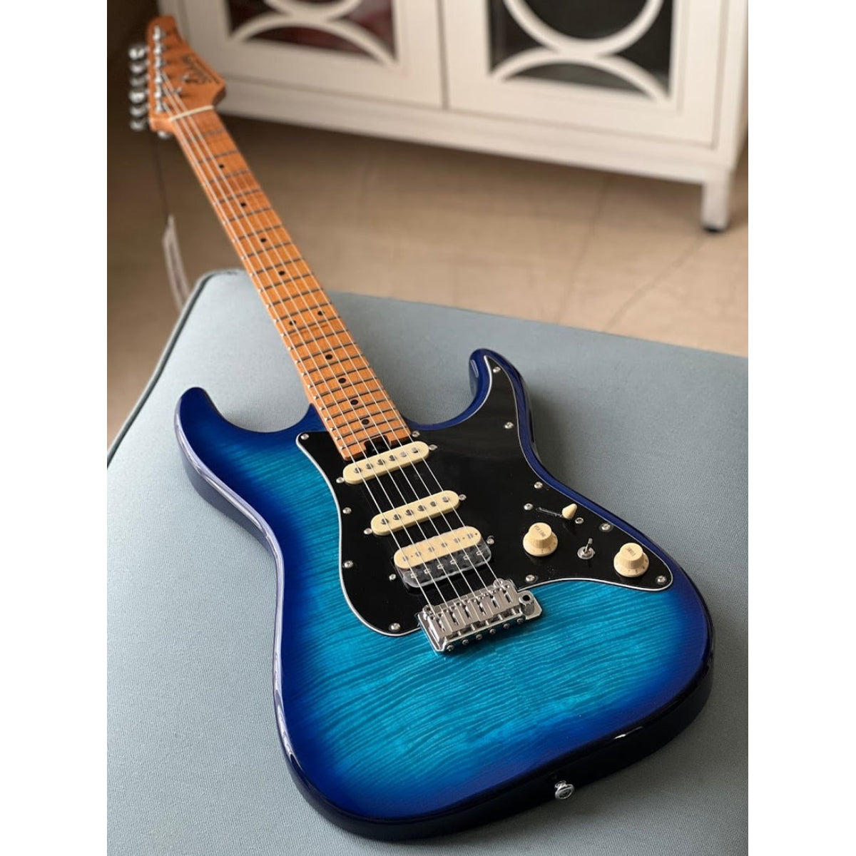 Đàn Guitar Điện Soloking MS1 Classic MKII, 5A Flame Top, Blue Burst Nafiri Special Run