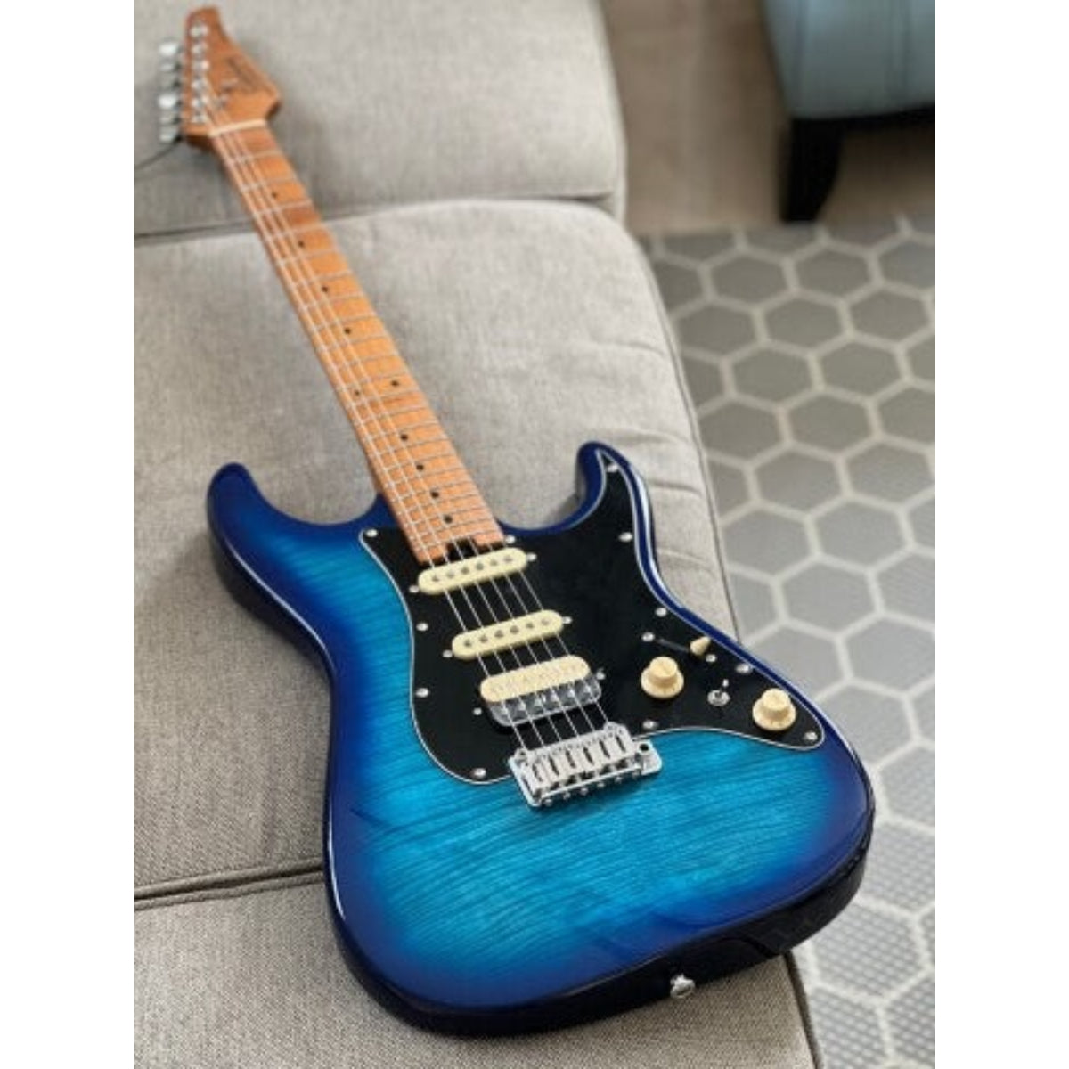 Đàn Guitar Điện Soloking MS1 Classic MKII, 5A Flame Top, Blue Burst Nafiri Special Run