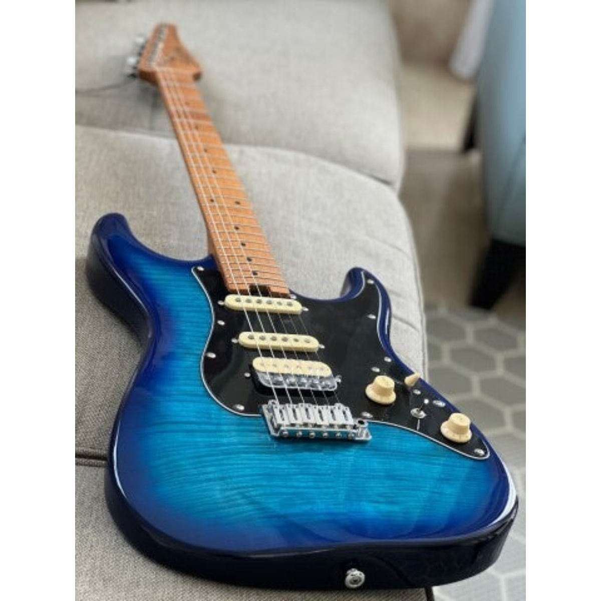 Đàn Guitar Điện Soloking MS1 Classic MKII, 5A Flame Top, Blue Burst Nafiri Special Run