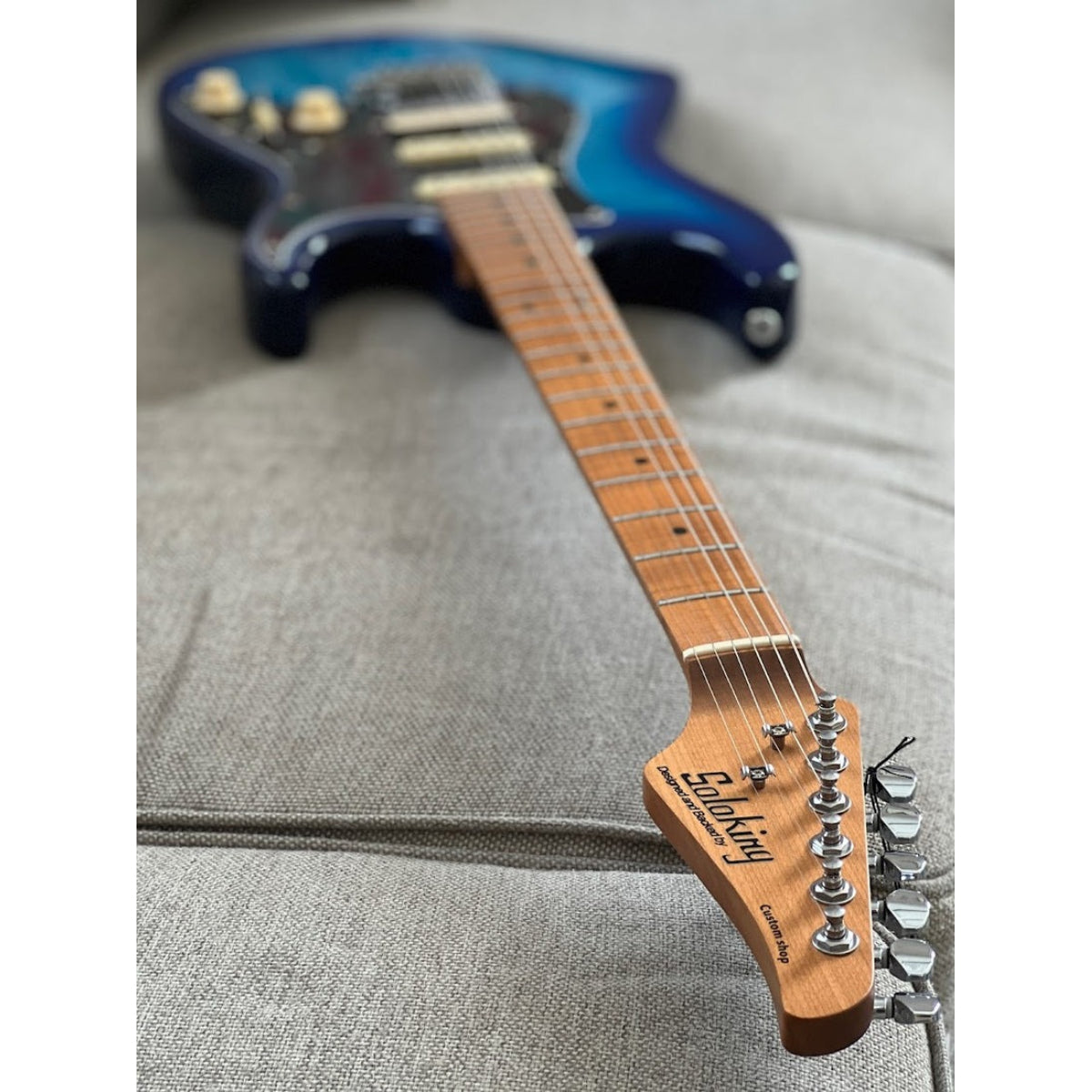 Đàn Guitar Điện Soloking MS1 Classic MKII, 5A Flame Top, Blue Burst Nafiri Special Run