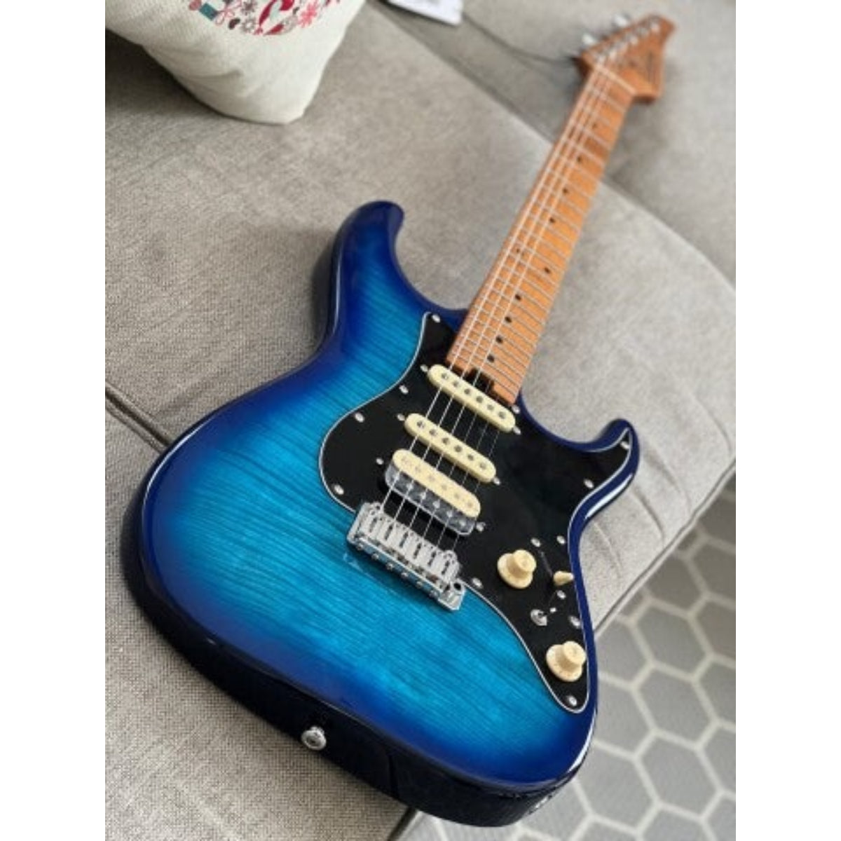 Đàn Guitar Điện Soloking MS1 Classic MKII, 5A Flame Top, Blue Burst Nafiri Special Run