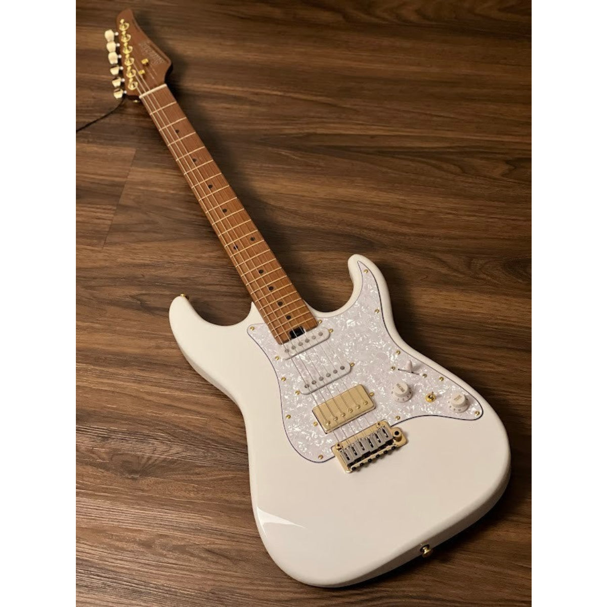 Đàn Guitar Điện Soloking MS1 Classic MKII, Gold Hardware, Olympic White Nafiri Special Run Jescar