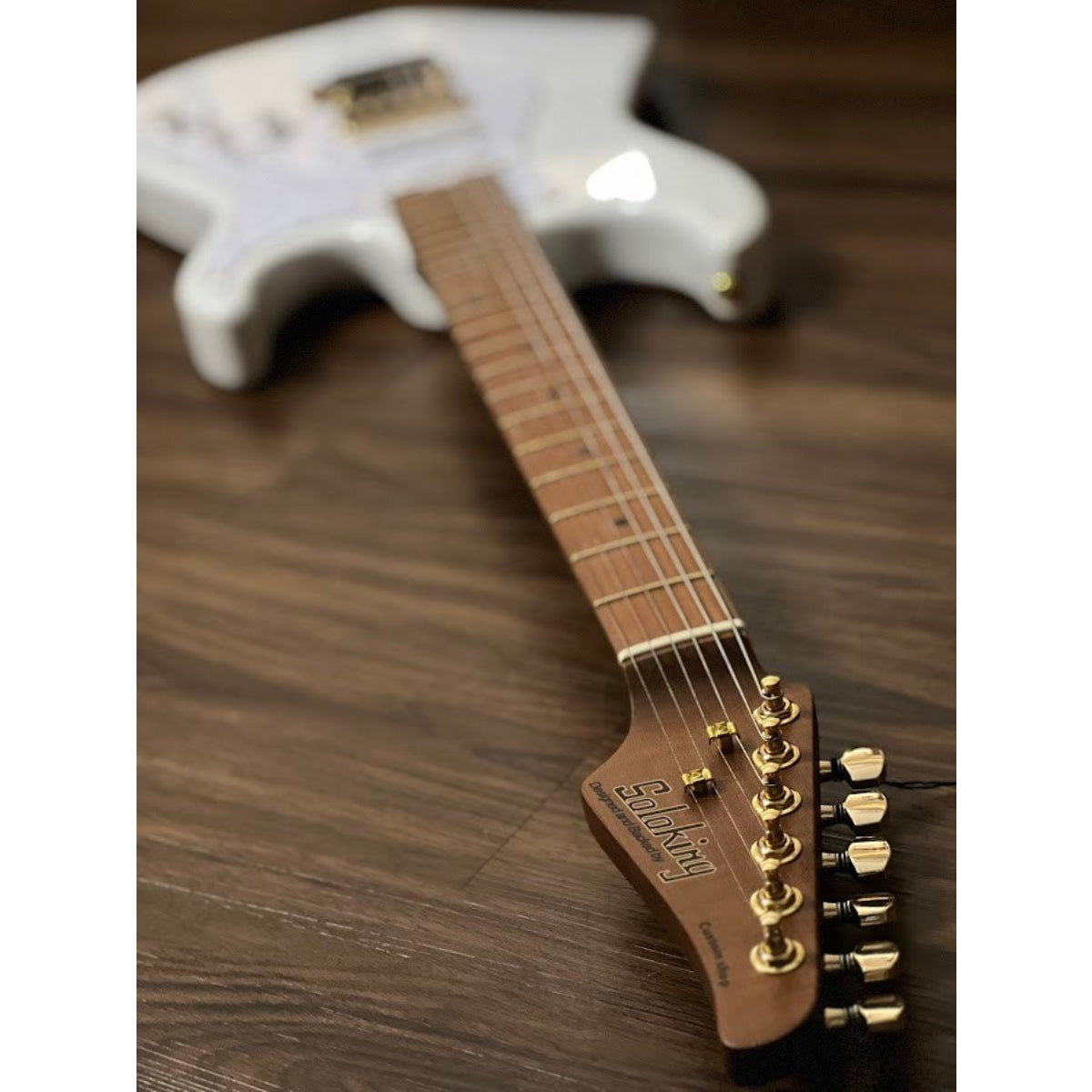 Đàn Guitar Điện Soloking MS1 Classic MKII, Gold Hardware, Olympic White Nafiri Special Run Jescar
