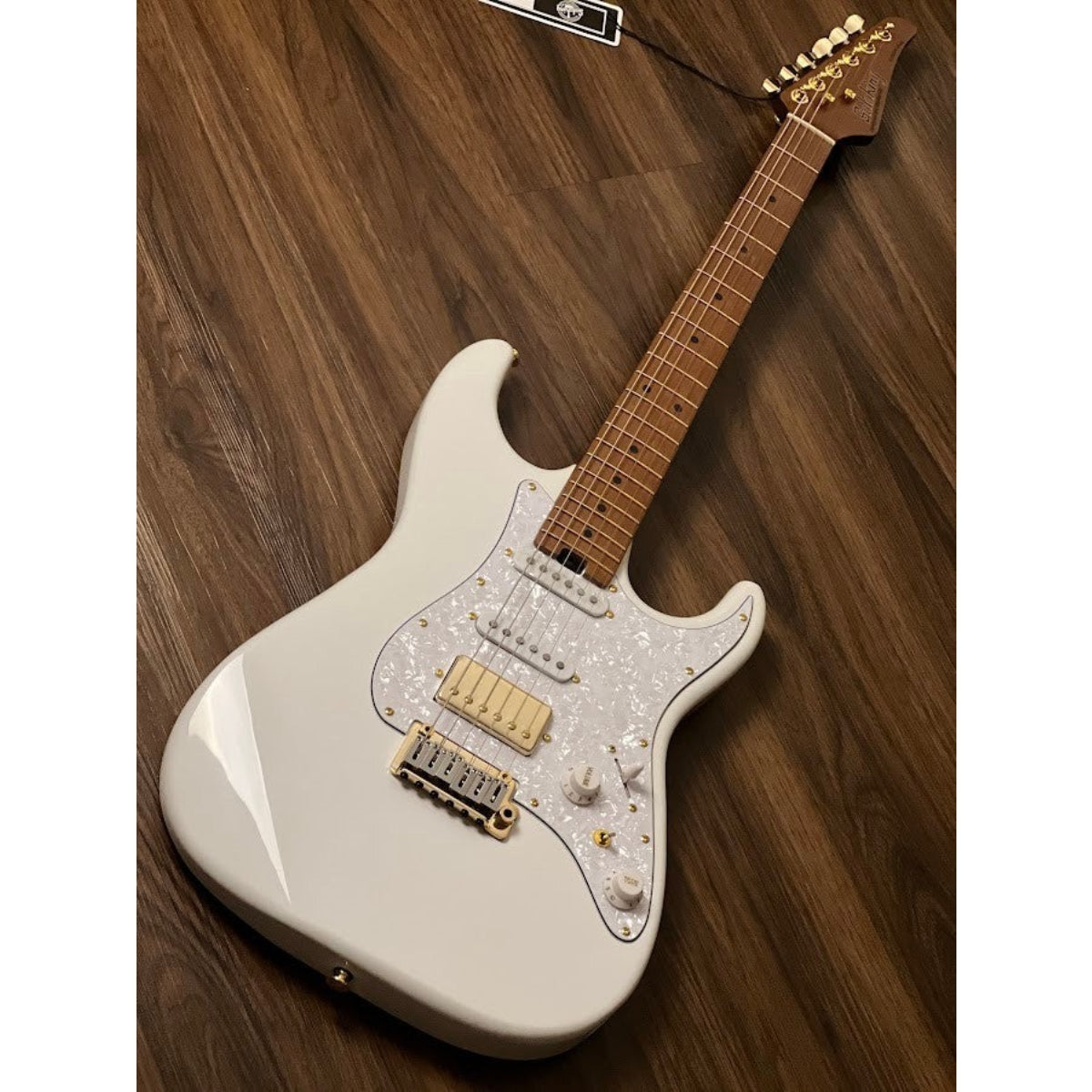 Đàn Guitar Điện Soloking MS1 Classic MKII, Gold Hardware, Olympic White Nafiri Special Run Jescar