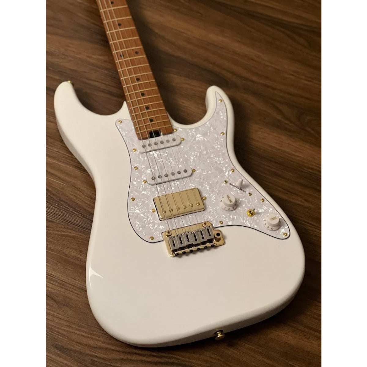 Đàn Guitar Điện Soloking MS1 Classic MKII, Gold Hardware, Olympic White Nafiri Special Run Jescar