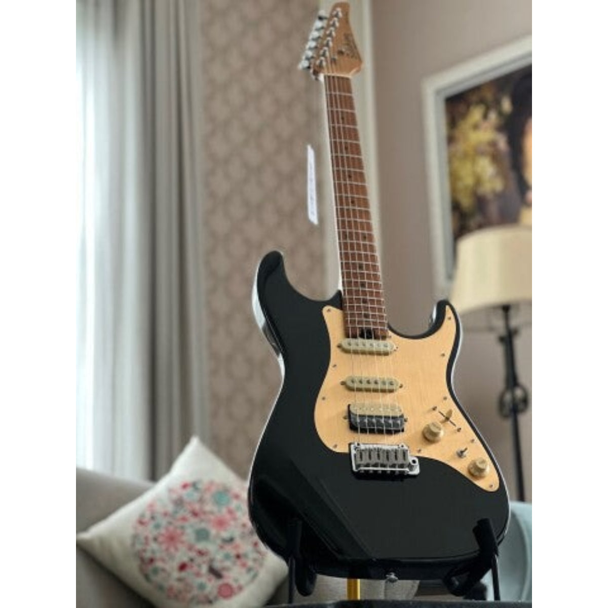 Đàn Guitar Điện Soloking MS1 Classic MKII, Roasted Maple FB, Black Gold Pickguard Nafiri Special Run