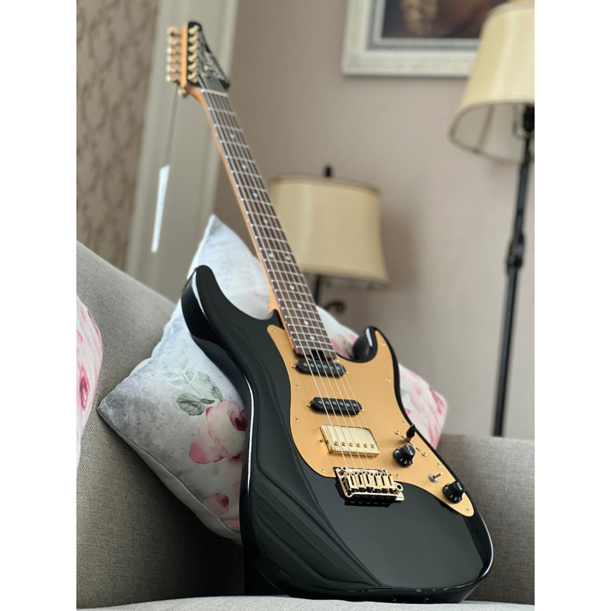 Đàn Guitar Điện Soloking MS1 Classic MKII, Rosewood FB,  Black Beauty Anodized Gold Pickguard Nafiri Special Run