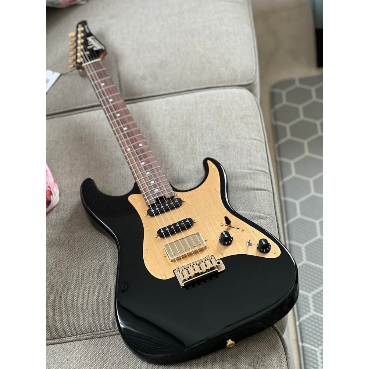 Đàn Guitar Điện Soloking MS1 Classic MKII, Rosewood FB,  Black Beauty Anodized Gold Pickguard Nafiri Special Run