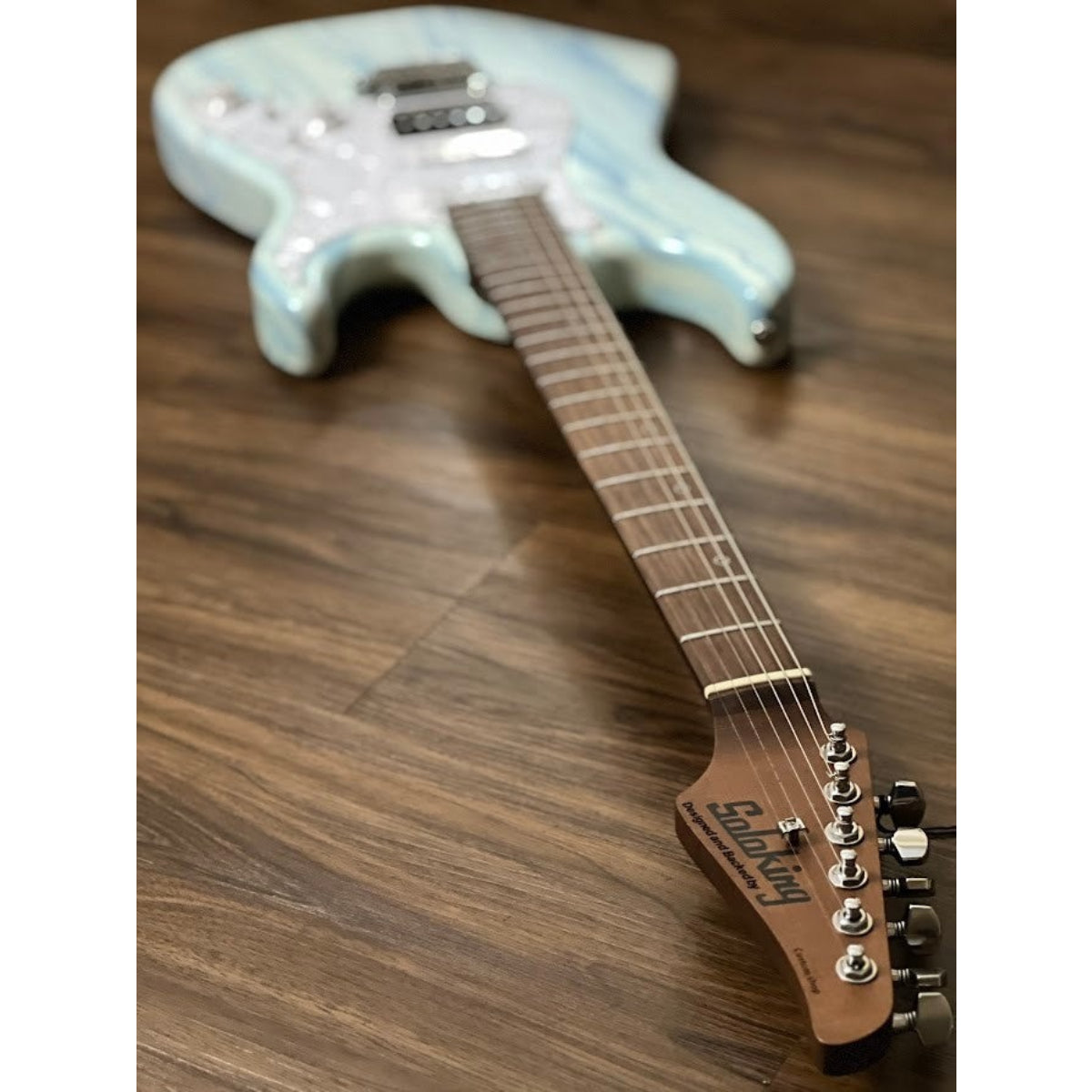 Đàn Guitar Điện Soloking MS1 Classic MKII, White Blue Marble Nafiri Special Run