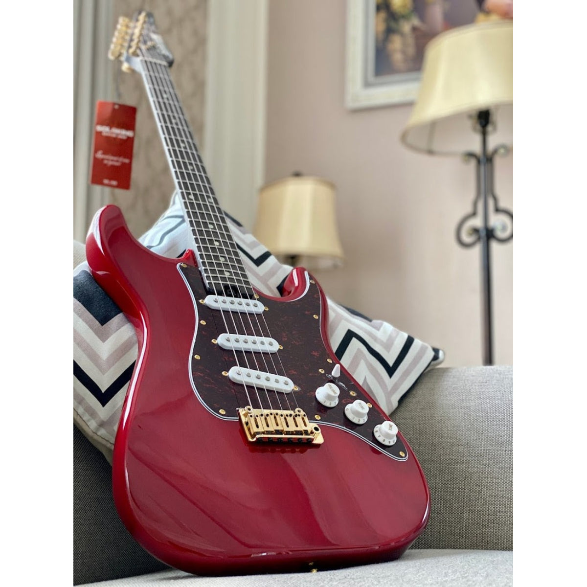 Đàn Guitar Điện Soloking MS1 Classic SSS ASH, One Piece Rosewood Neck, Crimson Red Nafiri Special Run