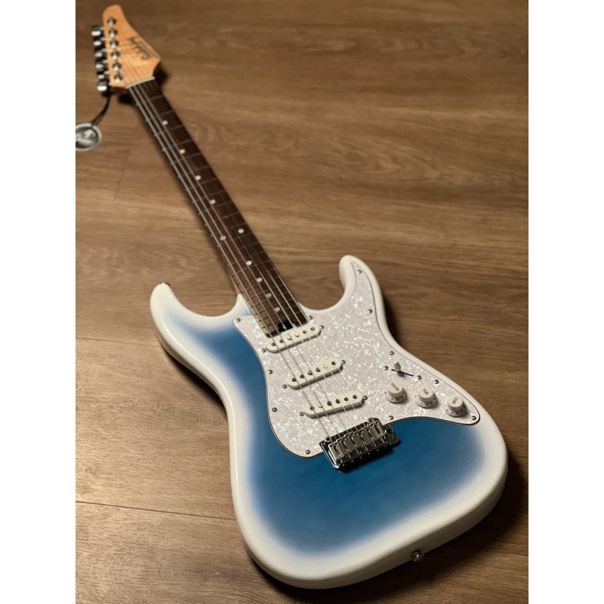 Đàn Guitar Điện Soloking MS1 Classic SSS Quilt, Rosewood FB, Marble Blue Burst Nafiri Special Run