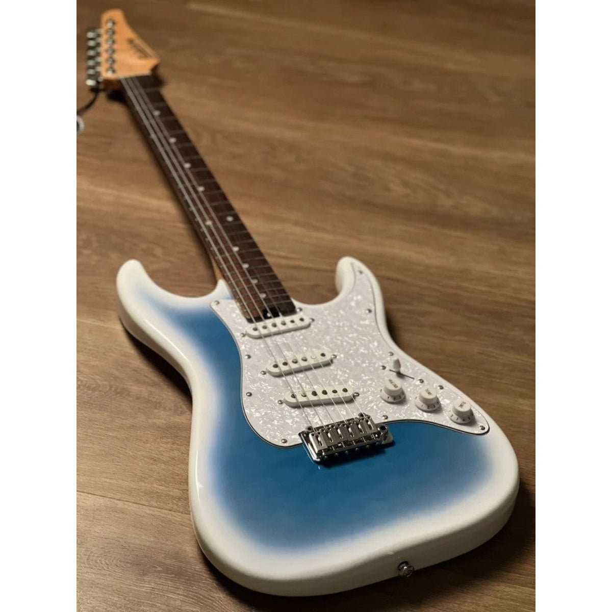 Đàn Guitar Điện Soloking MS1 Classic SSS Quilt, Rosewood FB, Marble Blue Burst Nafiri Special Run