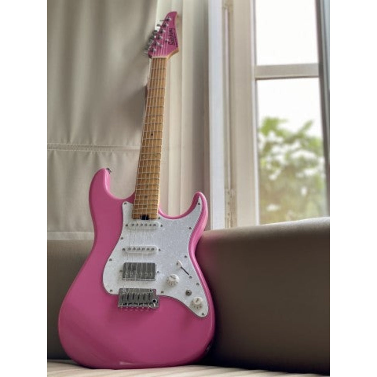 Đàn Guitar Điện Soloking MS1 Classic, Roasted Maple Neck, Shelby Pink